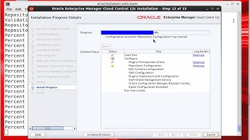 Install oem 12c on  Oracle  Linux