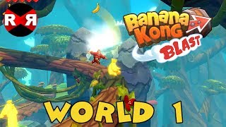 Banana Kong Blast - WORLD 1 - iOS / Android 3 Stars Walkthrough Gameplay screenshot 2