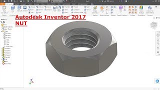 Autodesk Inventor Tutorial Nut