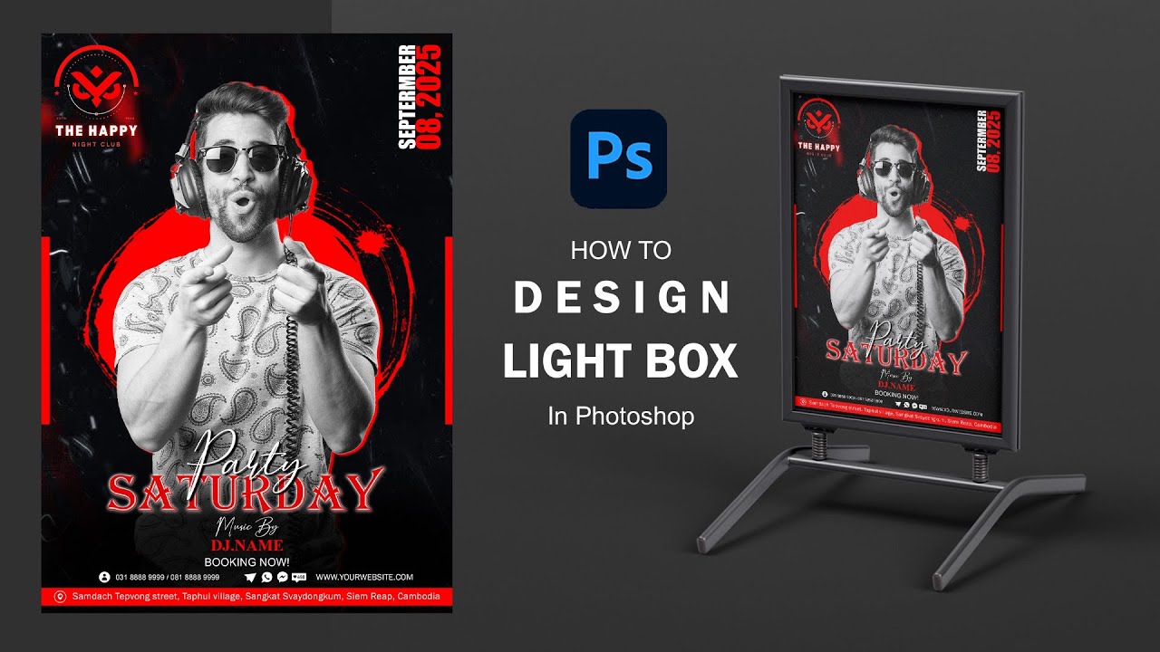 Photoshop Light Box Banner for Beginners in 10 Minutes!