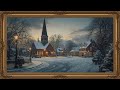 Winter Village Church – Cozy Christmas Frame TV Art | 4K Snowy Village Screensaver for Home Décor