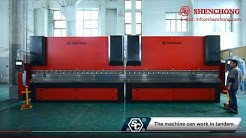 China CNC Tandem Press Brake 160mm 4000mm Two x Four Axis(Y1,Y2,X,R) for Steel Sheet, CNC Press Brakes, SC CNC Tandem Press Brake WE67K ESA S630, ACCURL 6 Axis CNC Press Brake 220 ton 5000mm with DELEM DA66T 3D and WIla Clamping STL System, ZYMT tandem press brake in România