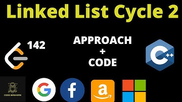 Linked List Cycle 2 | Leetcode 142 | O(N) space and O(1) space Approaches