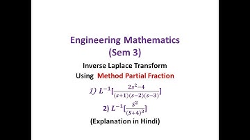 4)Inverse Laplace Transform Using Partial Fraction (part-1) - solved problems |Engineering Maths 3|