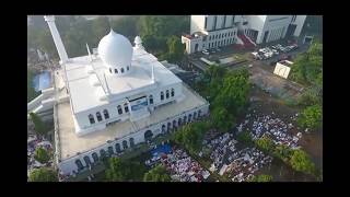 Suasana Sholat Idul Fitri 1437 H di Lapangan Masjid Agung Al Azhar