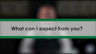 What can I expect from you? Profile