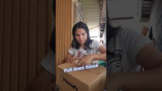 space saver isasabit lang ang tissue