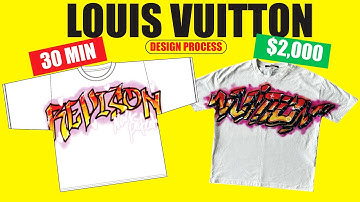 HOW TO DESIGN A $2000 T SHIRT.. in 30 minutes.