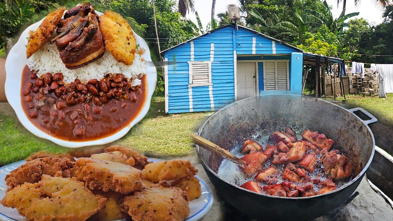 Con Ajo Y Mantequilla Chicharrón A La Leña I Arepitas de Yuca. La Vida Del Campo