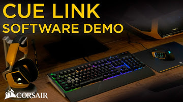 Corsair CUE Link RGB software demo