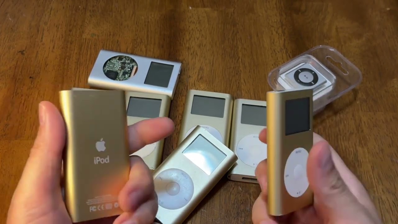 Gold iPod mini collection - YouTube