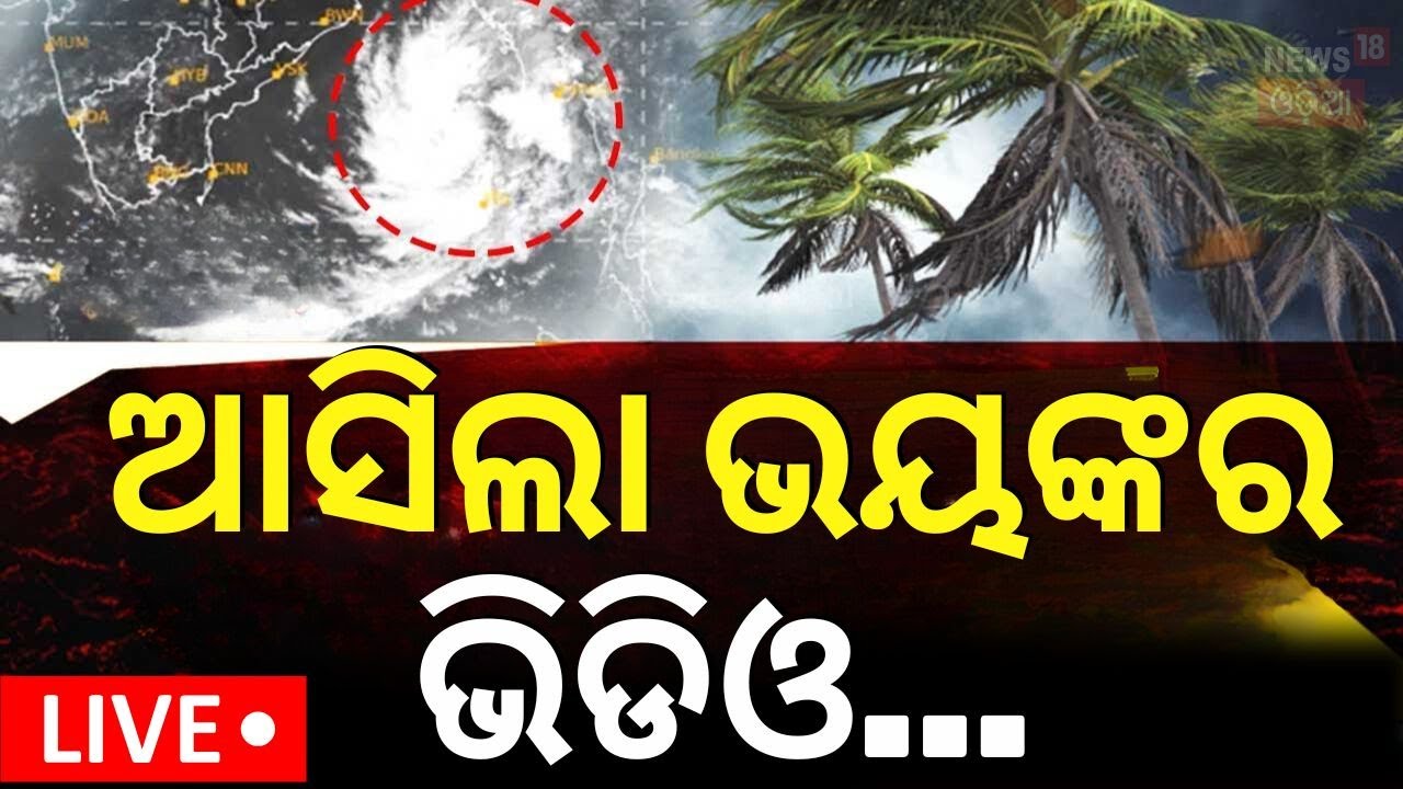 Live: କେମିତି ବାତ୍ୟା ଲ୍ୟାଣ୍ଡଫଲ କଲା ! Cyclone Dana makes landfall between Bhitarakanika And Dhamara