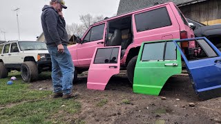 What door will we choose today?? 1996 and older XJ doorless mod!!!