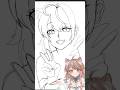 画面からペンを離したら即終了!一筆で描けチャレンジ #shorts #描いてみた #イラスト #vtuber #アライネコ