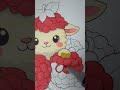 Cute Sheep in Raspberries ✨ Kawaii Coloring ASMR | #art #cuteart #shorts | LoveAndColor Art