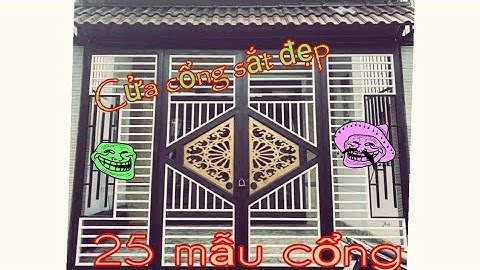 Mẫu cổng sắt đẹp 2022, cửa sắt bốn cánh đẹp,  mau cua sat 2022, Tho co khi