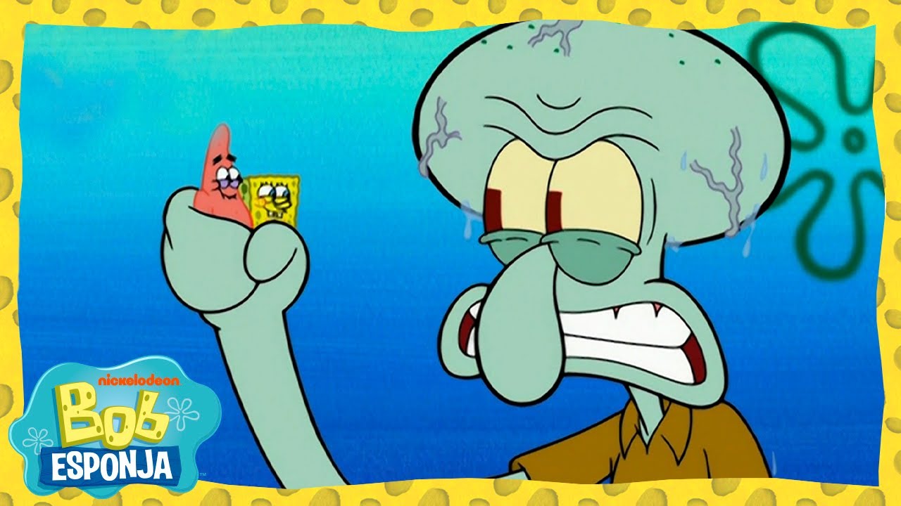 Bob Esponja | O Lula Molusco virou um GIGANTE! | Bob Esponja em Português