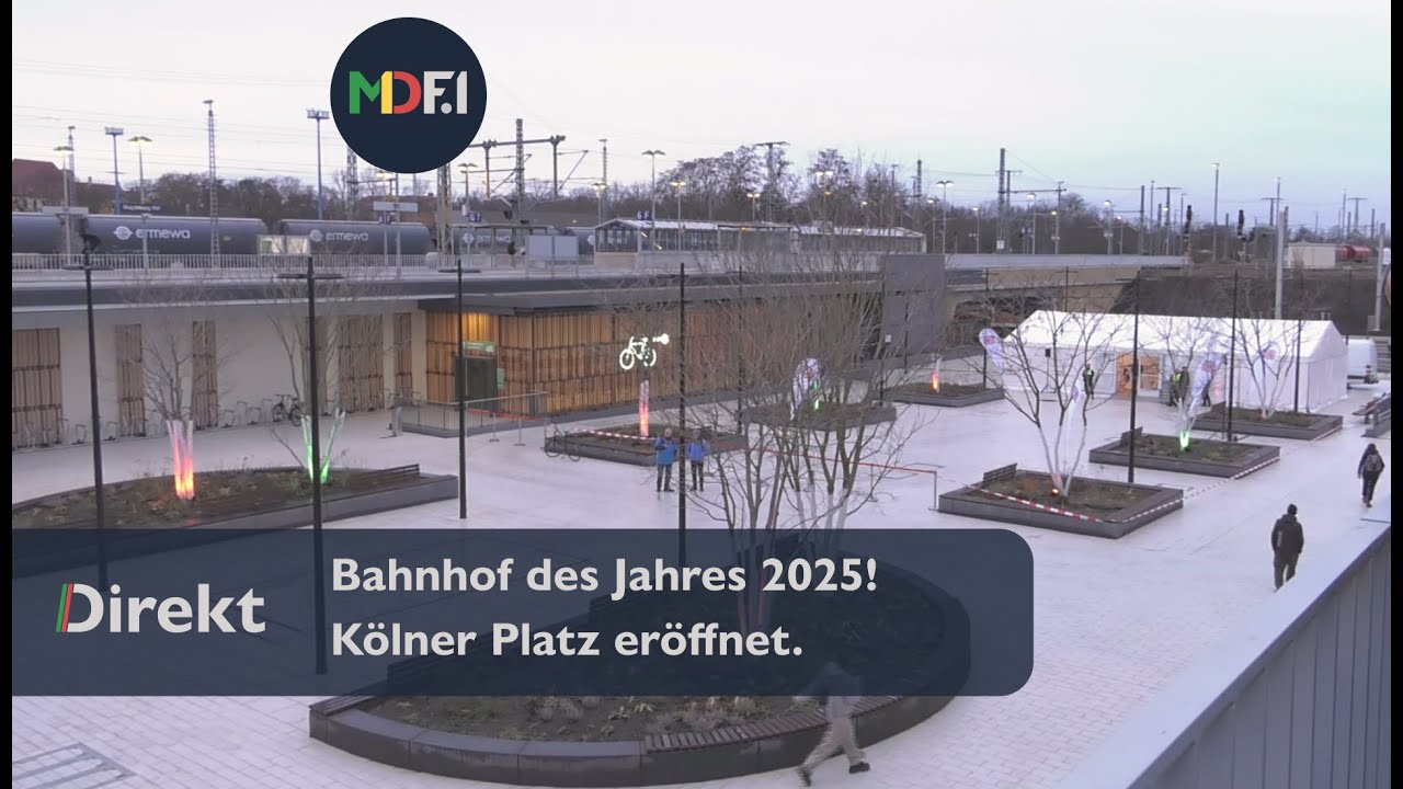 Kölner Platz am Magdeburger Hauptbahnhof feierlich eröffnet