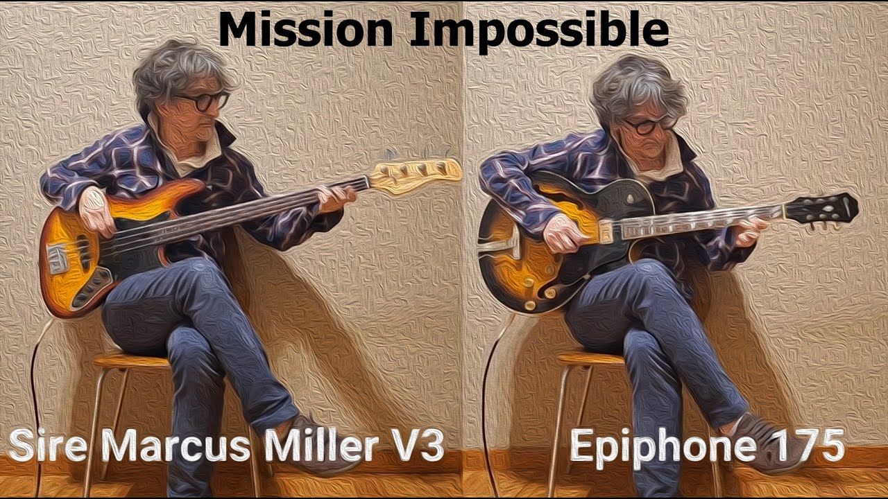 Mission Impossible Guitar and Bass Cover – Epiphone 175 / Sire Marcus Miller V3