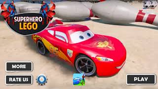 Superhero Lego (Lightning Car Stunts) - Android Mobile Games 4 Kids screenshot 4