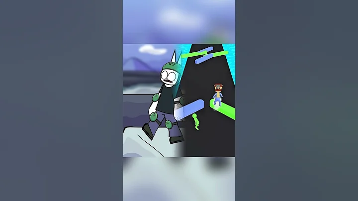 Bip Goes Skateboarding #shorts #animation #gibthom #cartoon #skating