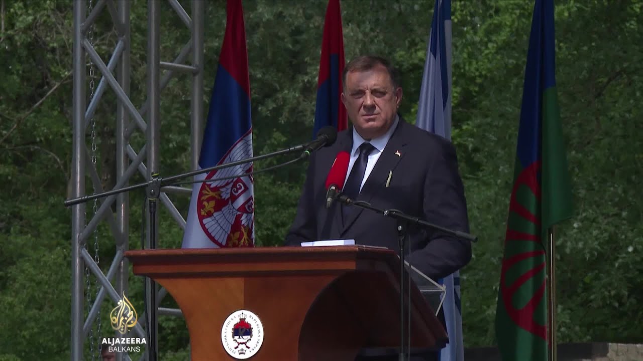 دوديك وفوتشيفيتش يحييان ذكرى ضحايا ياسينوفاك وينكرون الإبادة الجماعية في سريبرينيتسا