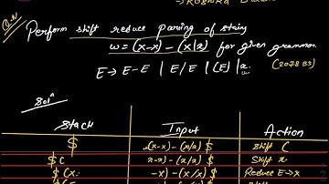 Unit 2.2 | Shift Reduce Parser part-3 | 2078-079 | Bottom up Parser | Compiler Design | By Roshika