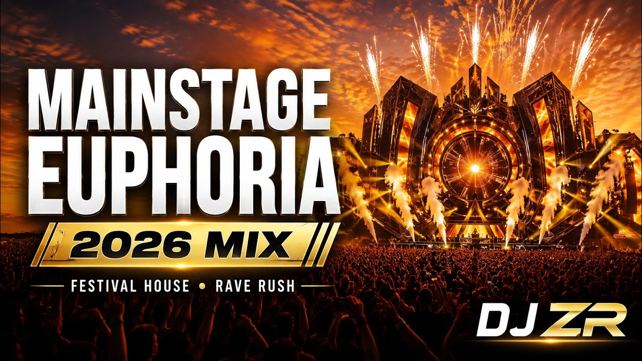 Mainstage Euphoria 2026 🔥 Festival House to Rave Rush DJ ZR mix artwork