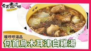 【每日一湯】何首烏木耳津白雞湯四季養生溫和食補｜今天煮這個 