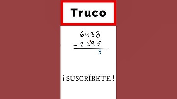 ✅👉 Truco para restar rápido
