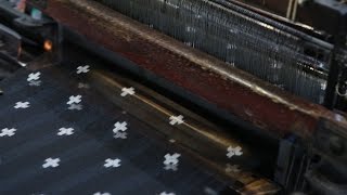 02 KURUME KASURI 久留米絣- Japanese ikat / Modern technique (machine weaving, chemical dye)