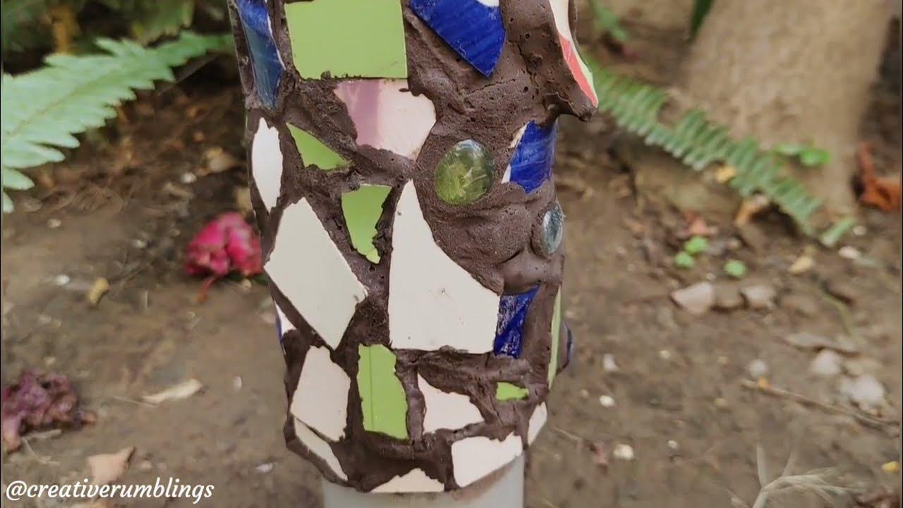 Mosaic Garden Stake Process Video YouTube