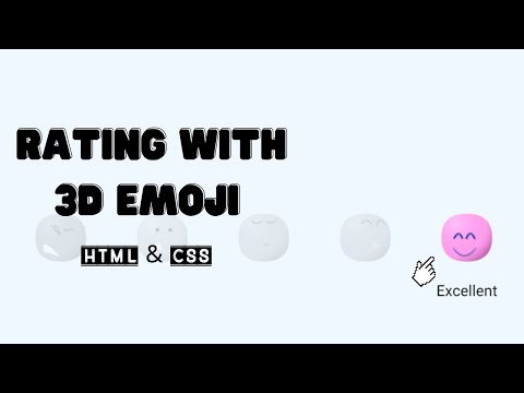 How To Create Rating with 3D Emoji On Website using html css
