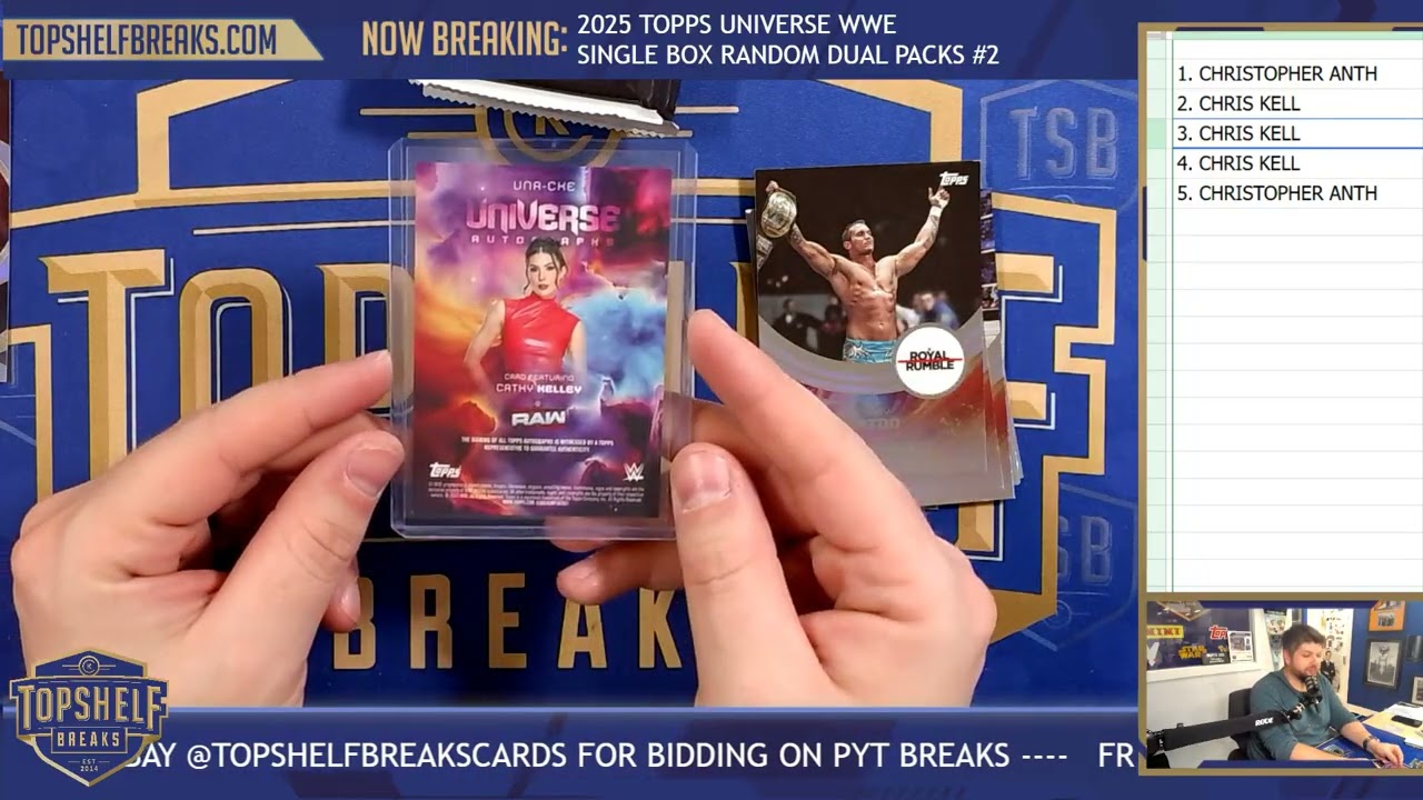 2025 Topps Universe WWE Single Box Random Dual Packs #2 | Top Shelf Breaks | 3/13/26