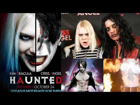 Kim Dracula And Criss Angel  collab. for Haunted' Live Event in Vegas!