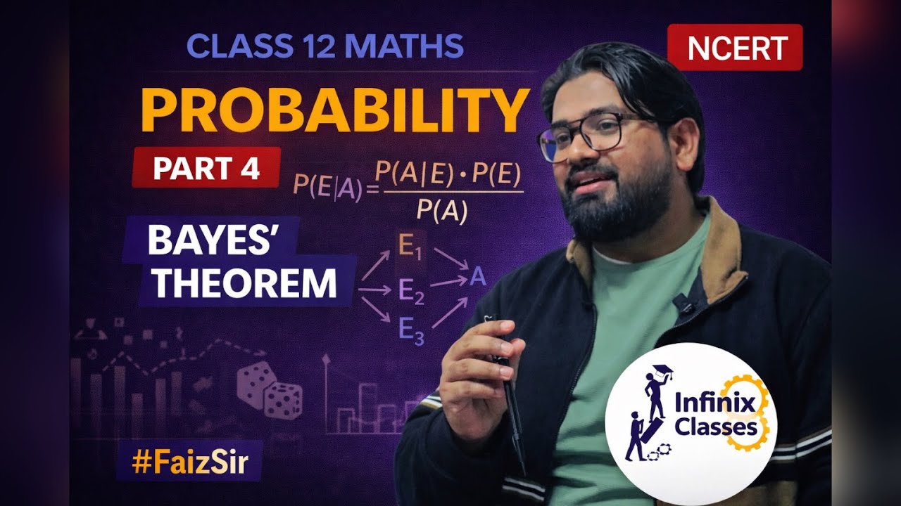 Bayes Theorem Part 4 | Class 12 Probability Chapter 13 | NCERT | Infinix Classes | Faiz Sir #maths