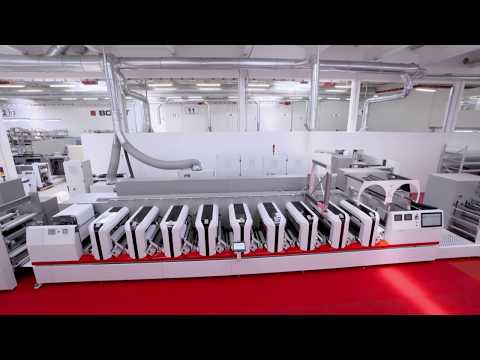 La máquina flexográfica digital UV para el embalaje alimentario.