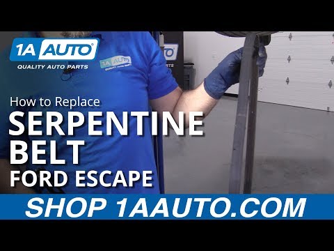 How to Replace Serpentine Belt 08-12 Ford Escape