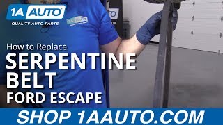 How to Replace Serpentine Belt 08-12 Ford Escape