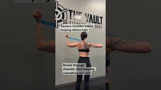 Banded Shoulder External Rotation and Scapular Control Drill