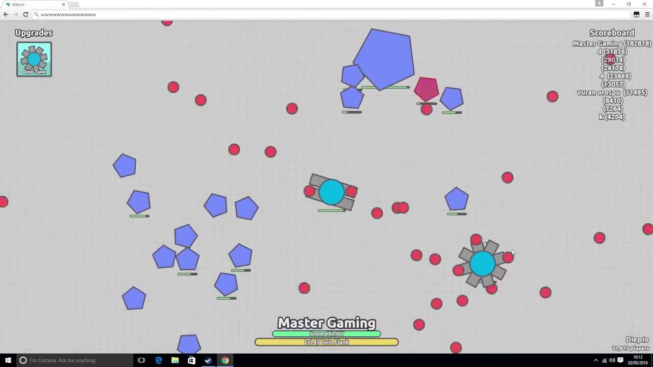 550,000 HIGH SCORE WORLD RECORD   DIEP IO WORLD RECORD YouTube DIEP IO Highscore