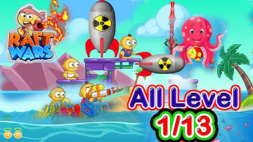 Raft Wars Full Gameplay Walkthrough All Levels 1-13 PRO"90