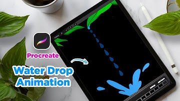 How to animate water drop on procreate🤩💧Quick Procreate Tutorial #art #procreate #procreatetutorials