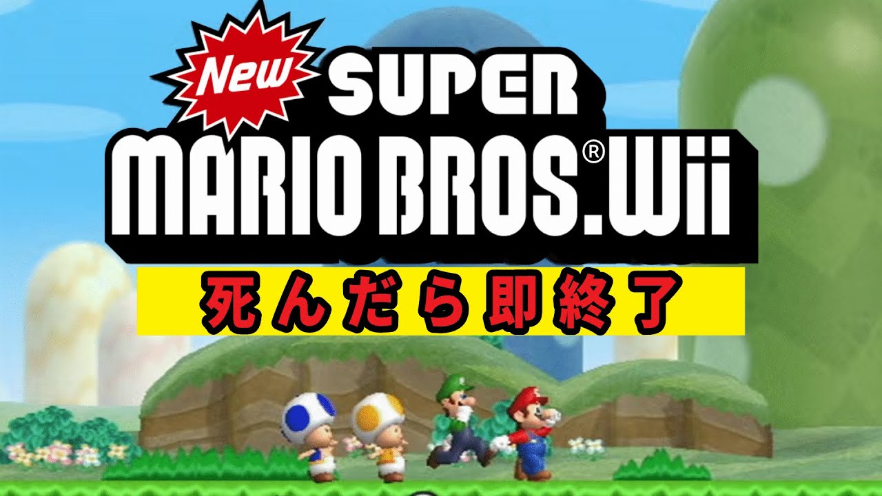 NewスーパーマリオブラザーズWii 死んだら即終了 29日目