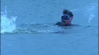 Gator Boys Paul Bedard rescues an alligator, filmed with multiple camera angles