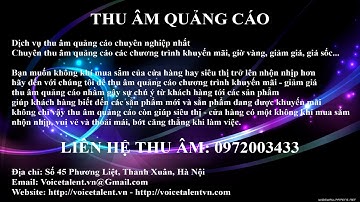 Thu âm quảng cáo cửa hàng điện thoại di động Lộc Hà Mobile