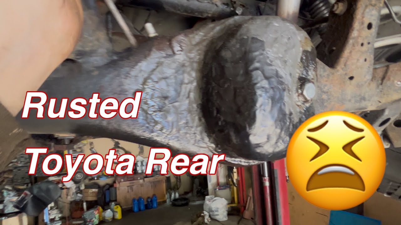 Toyota rusty rear end. - YouTube