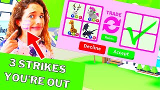FACE STRIKE TRADING IN ADOPT ME Challenge Gaming w/ The Norris Nuts