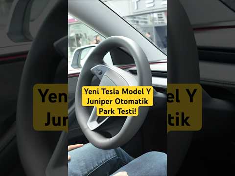 Yeni Tesla Juniper resmen park ustası! 😎 #tesla #juniper #elektrikliaraçlar
