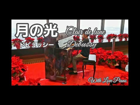 【ストリートピアノ】海ほたるPAのLovePianoでドビュッシーの月の光を弾いてみた